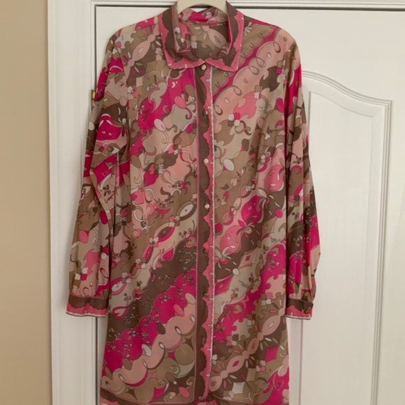 AUTHENTIC EMILIO PUCCI for Formfit Rogers vintage nightgown and robe - Picture 2 of 9